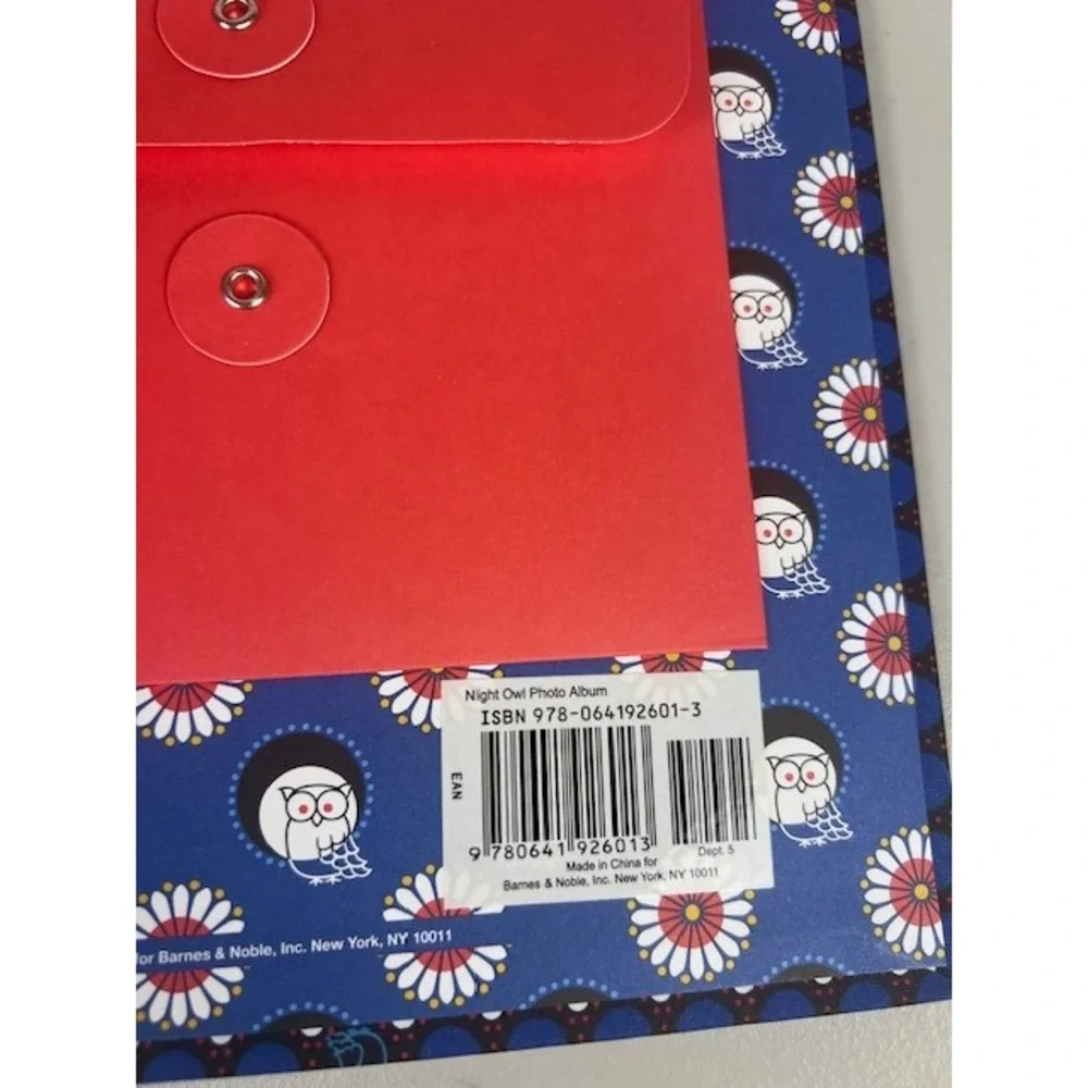 Vera Bradley Night Owl Photo Album Blue Floral Polka Dot Barnes & Noble 926013
